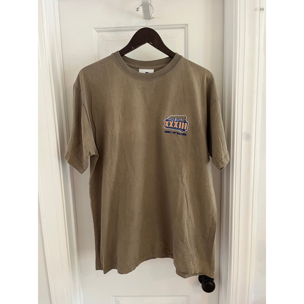 Vintage 1999 Super Bowl XXXIII Logo‎ Athletic T-Shirt